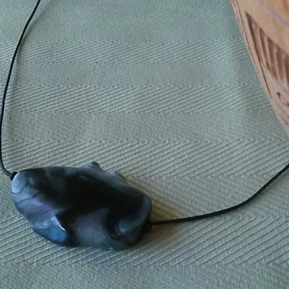 Teal Blue Agate Necklace